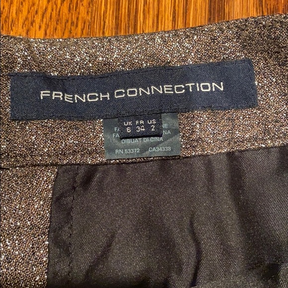 French Connection Metallic Shorts - Picture 4 of 7